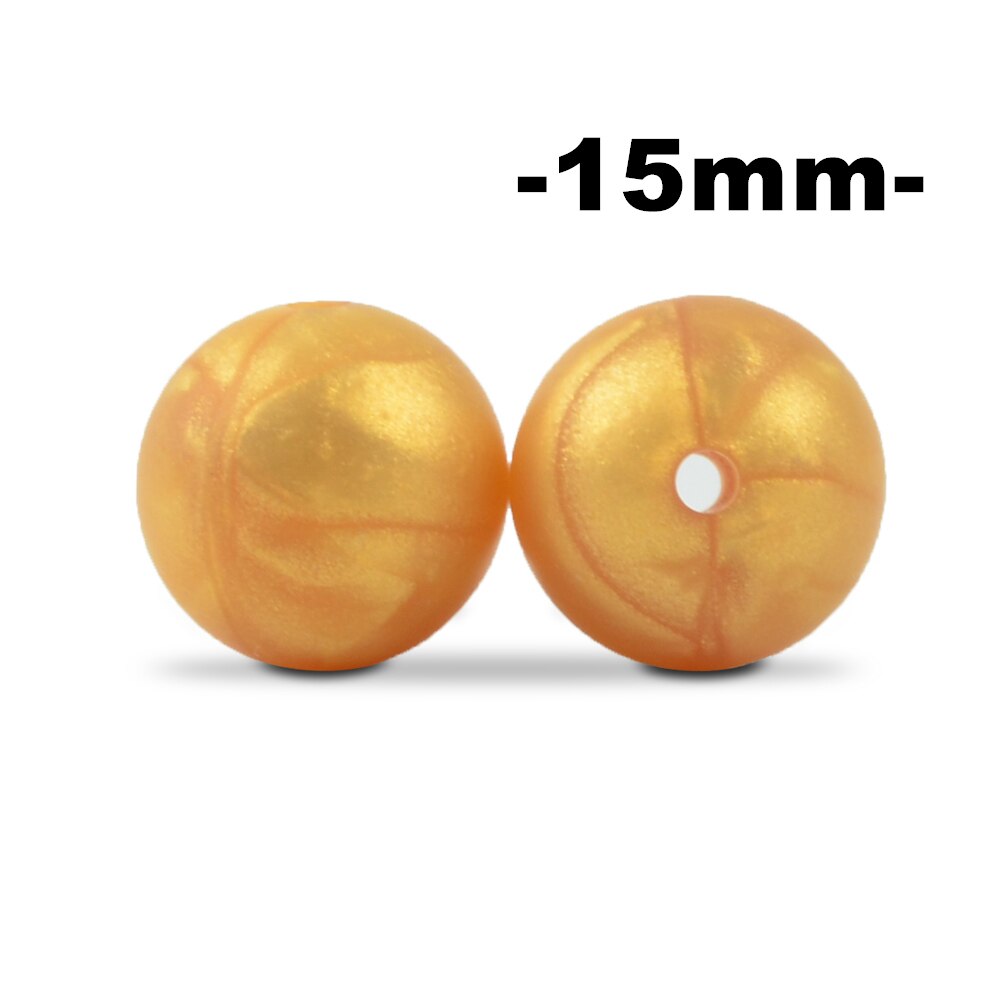 100Pcs/lot 15MM Round Shape Silicone Beads Food grade silicone Bpa free For Keychain Necklace Accessories for making jewelry: DEEP BLUE