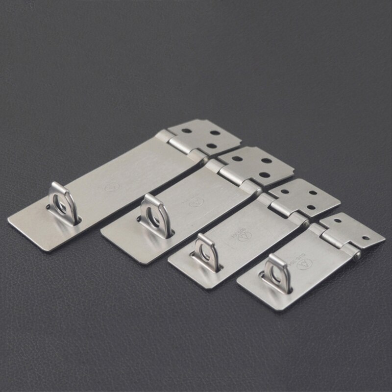 304 Stainless Steel Padlock Hasp Door Clasp Gate Lock Latch 2/2.5/3/4 Inch XHC88