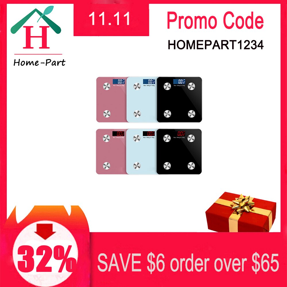 Báscula de peso Bluetooth balanza salud electrónica inteligente báscula de grasa corporal