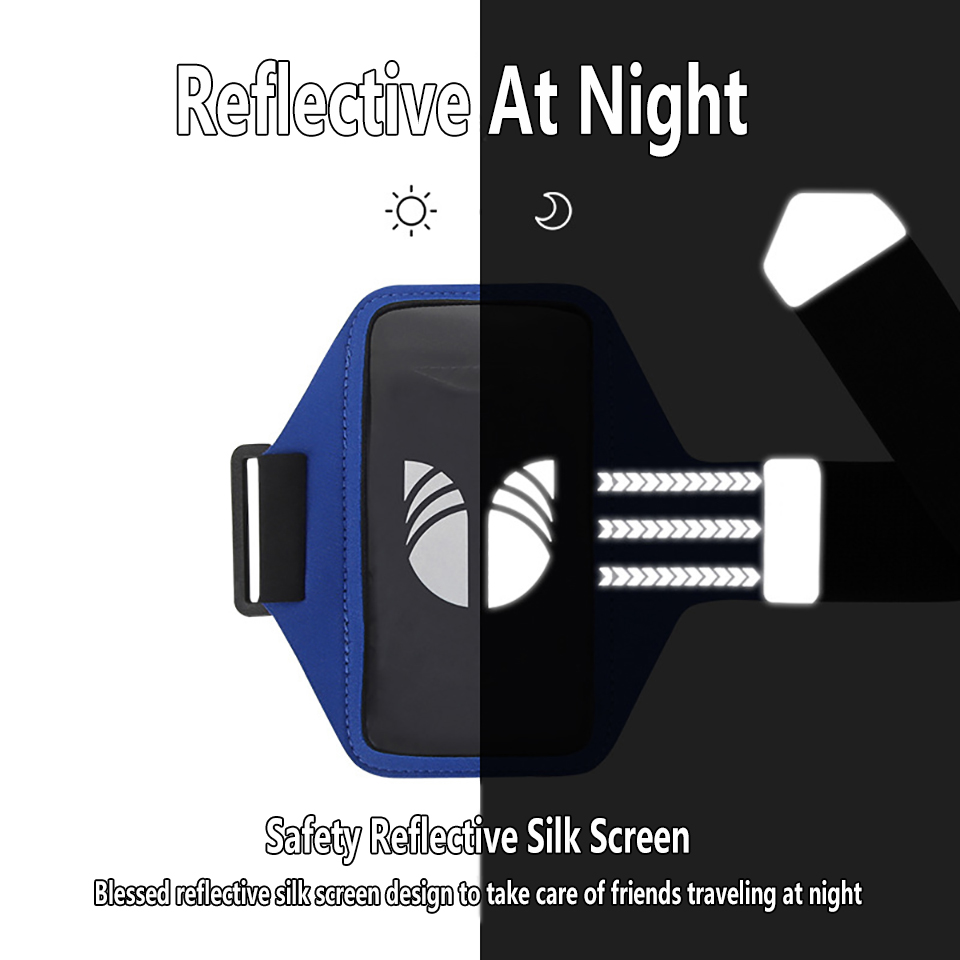 Outdoor Sports Arm Bag Ultra-Thin Arm Sleeve Wrist Mobile Phone Bag Universal Touch Screen Running Mobile Phone Arm Bag