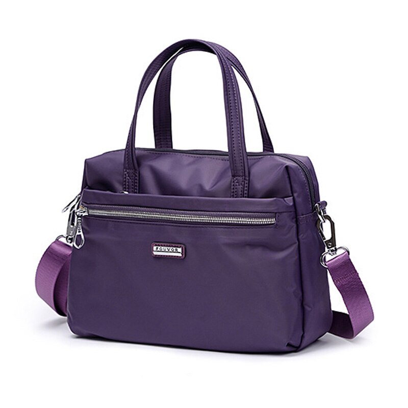 Fouvor haute capacité femmes fourre-tout dames décontracté épaule Messenger sacs réutilisable Shopping plage sac bandoulière dames grand Bolsos: VIOLET