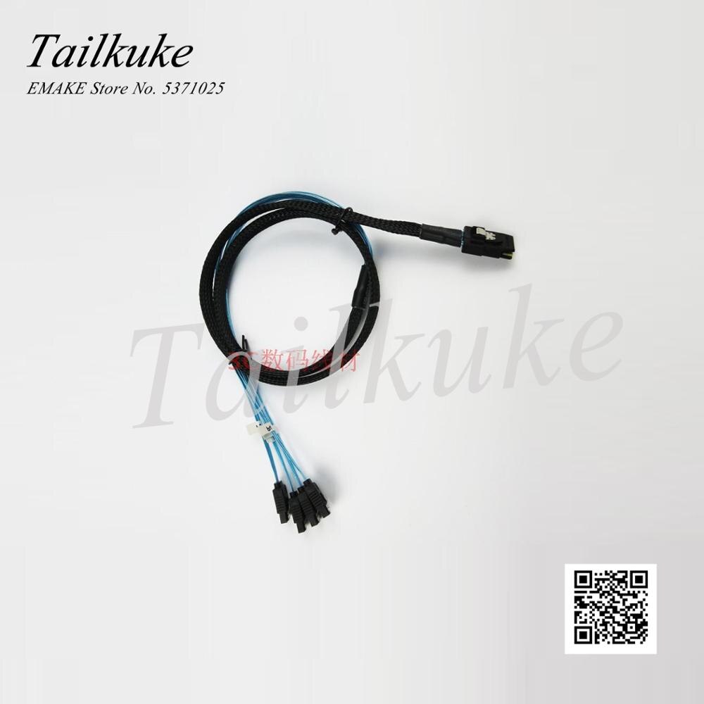 MINI SAS 36P SFF 8087 Turn 4 SATA3 6G Array Card 1 Drag 4 Data Cable 1 Meter 75CM