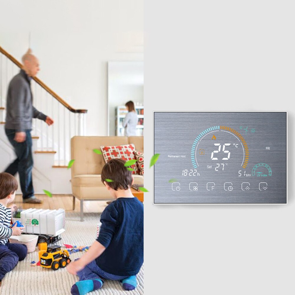 1 Set Smart Thermostat WI-FI Smart Thermostat Household Programmable Thermostat dont support WIFI