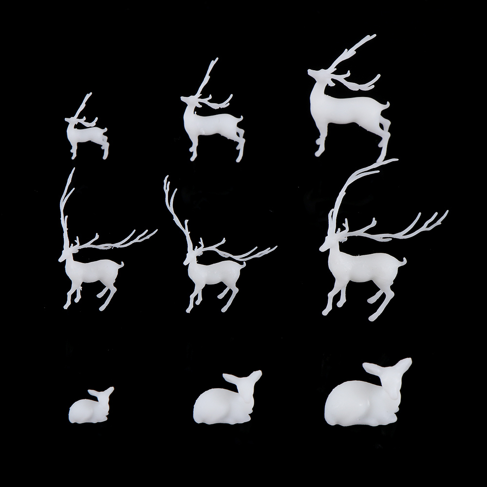 2PCS/set 3D Mini Elk UV Epoxy Resin Mold Jewelry Tool Filling Molds Materials Micro Landscape Home DIY Crafts tools