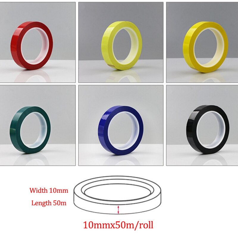 Desktop Positioning Tape 50M Marking Tape Whiteboard Color Discrimination Warning Grid Line Adhesive Tape Supply