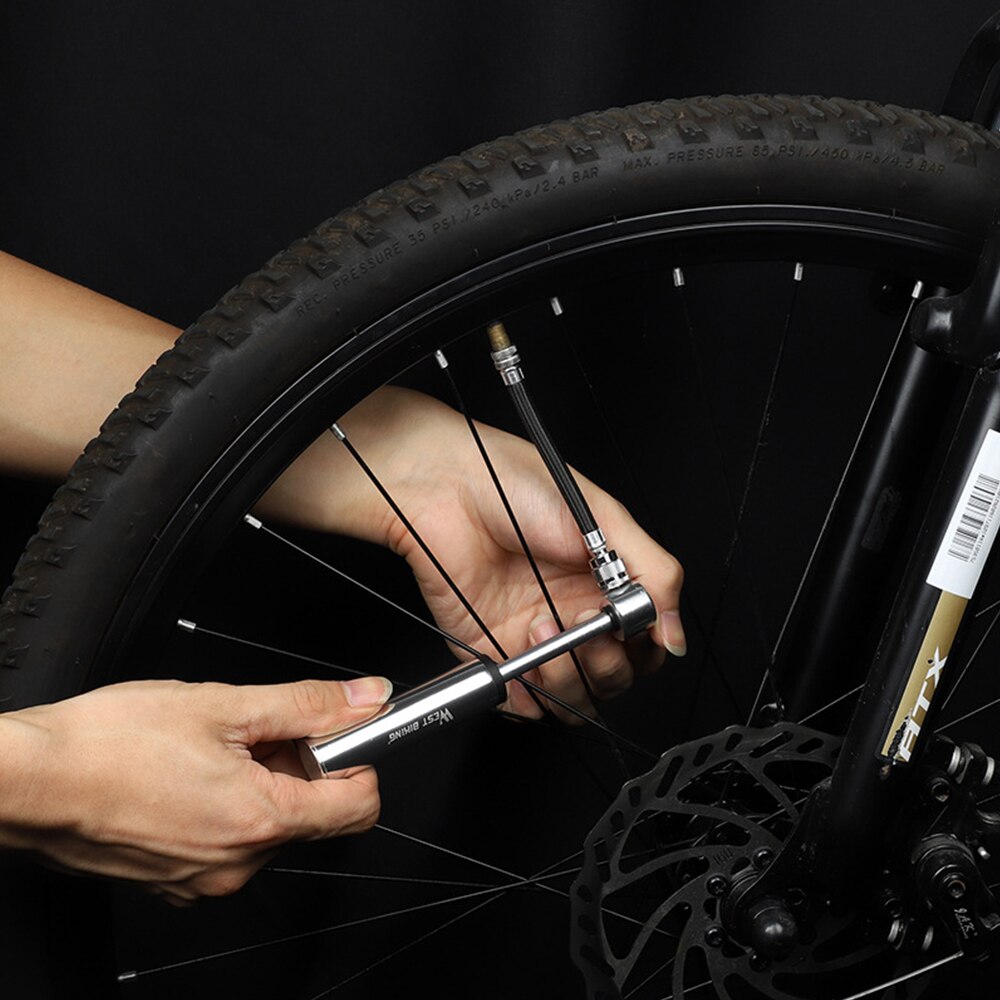 Mini fietspomp fiets hand luchtpomp voor fietsbanden oppompen fietspomp mountainbike