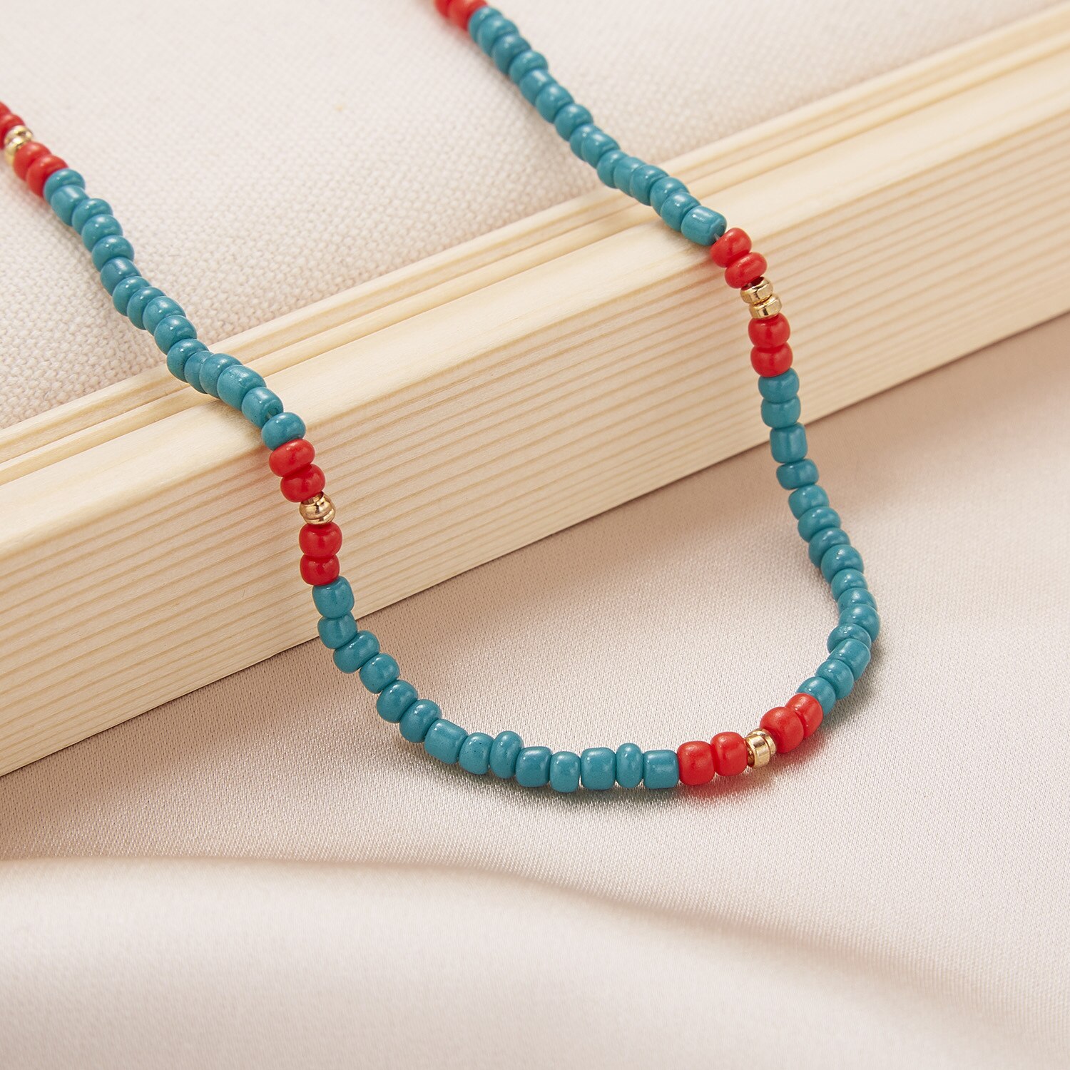 Boho Chic Zaad Kralen Ketting Vrouwen Mode Kleurrijke Hals Ketting Bohemian Zwarte Choker Kettingen Sieraden Charms Party: 08