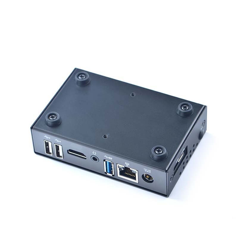 NanoPC-T4 carcasa totalmente metálica con agujeros de doble antena para antena montable