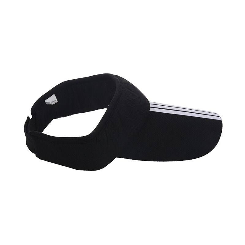 Sport Tennis Golf Zonneklep Hoed Hoeden Verstelbare Plain Heldere Kleur Mannen Vrouwen Zwart