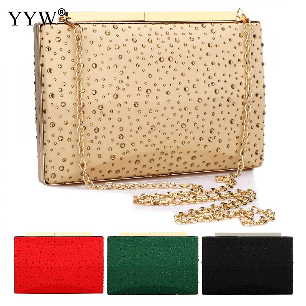 Kväll clutch väska nitbox crossbody väskor med kedja år dam clutches plånböcker damväska bröllopsfest bolso
