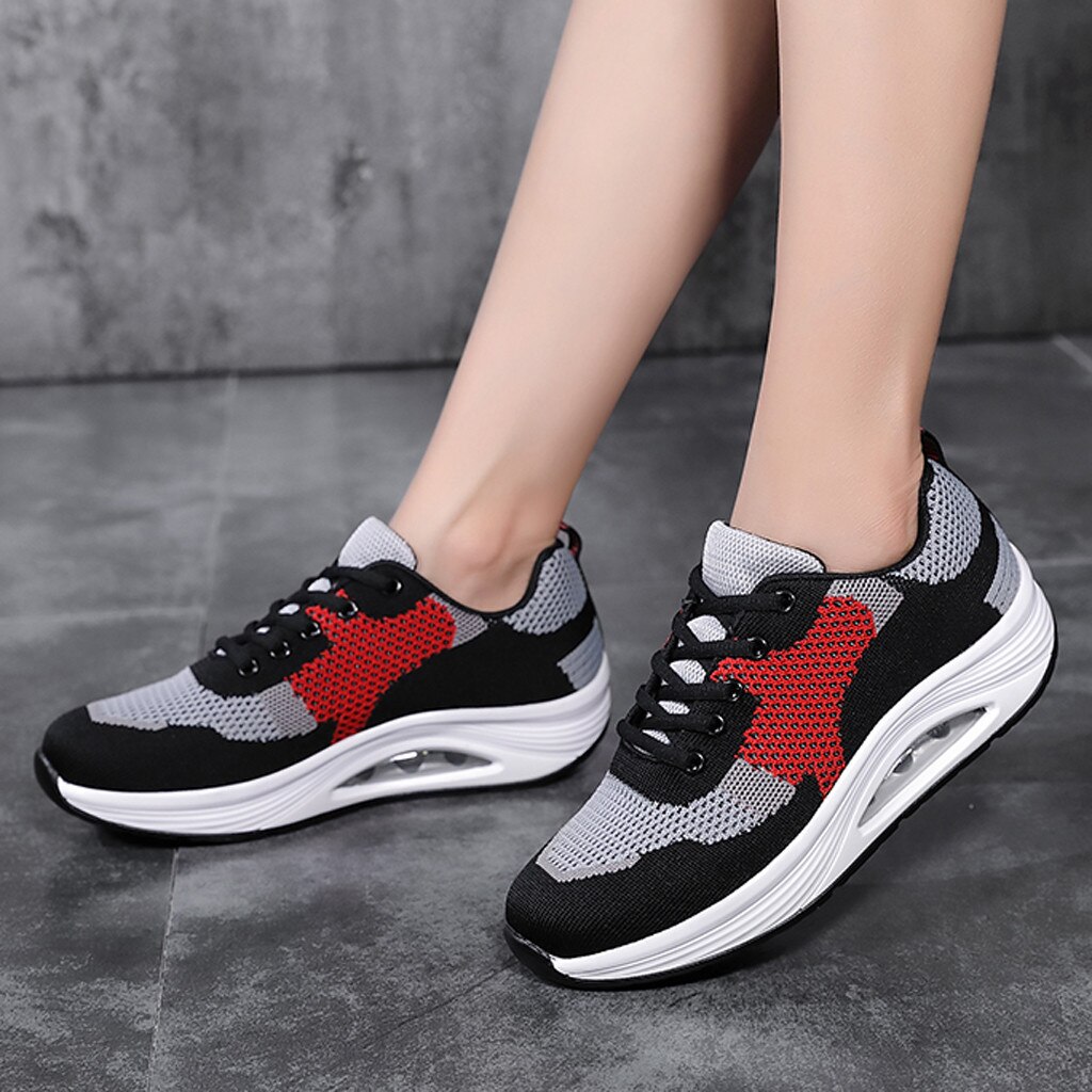Sport Running Shoes Air Cushion Lightweight Breathable Sneakers Spring Women men Running Shoes #g4