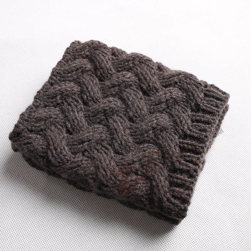 Tejer a mano stick pin botas de viento botas de Navidad conjunto de aguja gruesa corta de bambú grueso trenzado calcetines de lana: Dark gray