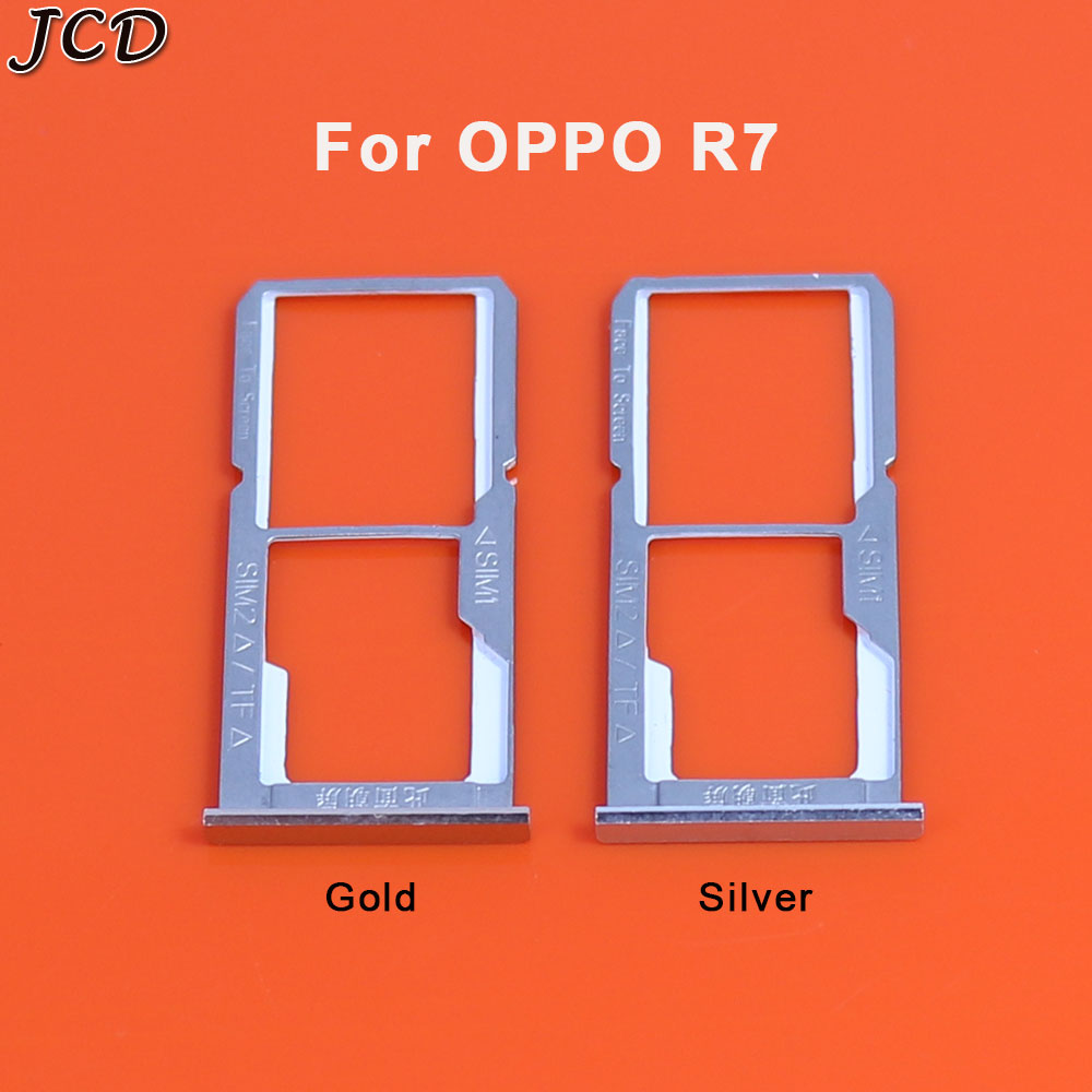 JCD SIM Card Tray Slot Holder Adapter for OPPO R7 Plus R7s R7Plus Replacement Repair Parts Phones Accessories