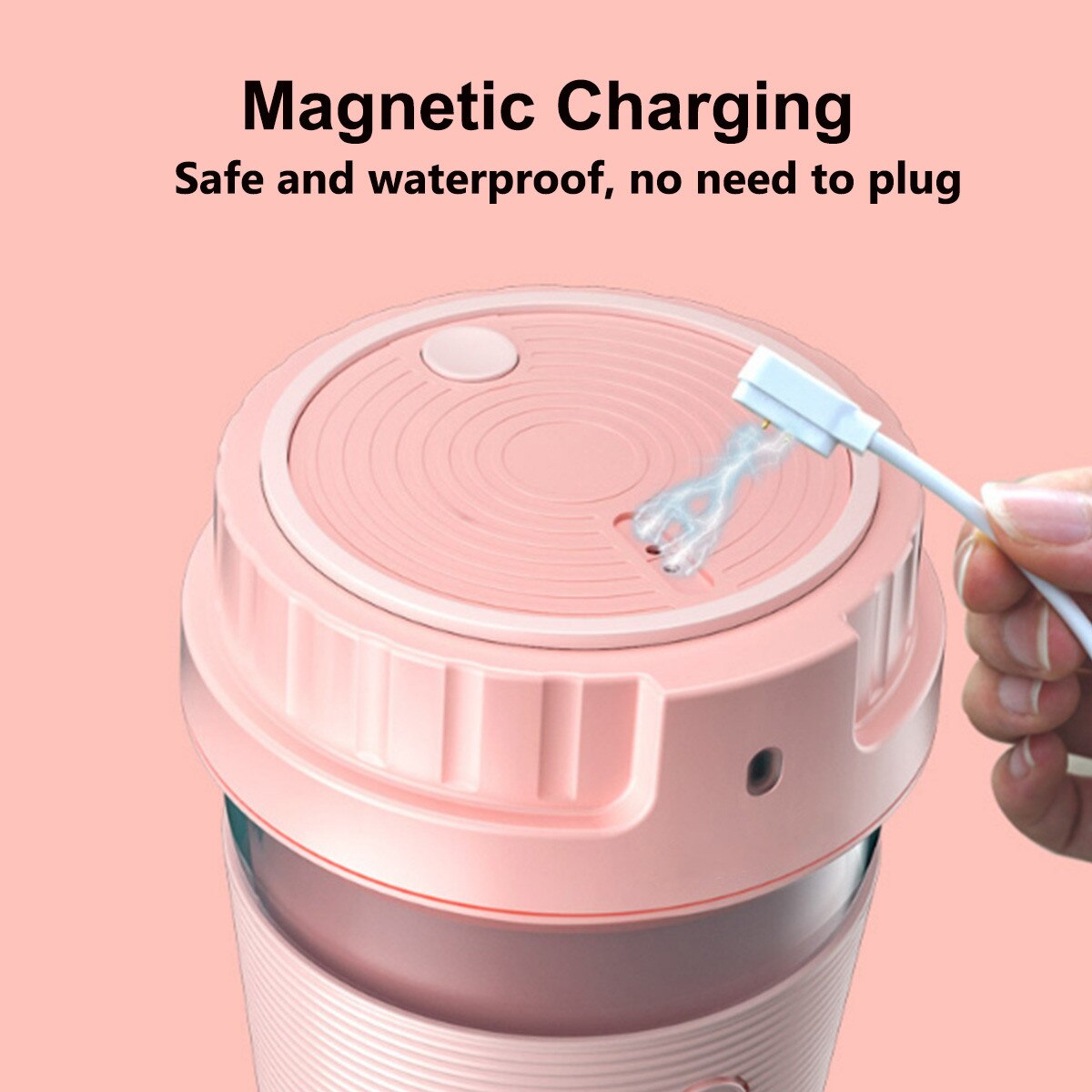 600ml bærbare elektriske juicepressere lille frugtkop hurtig smoothie blender foodprocessor mixer pink usb genopladelig hurtig juicemaskine