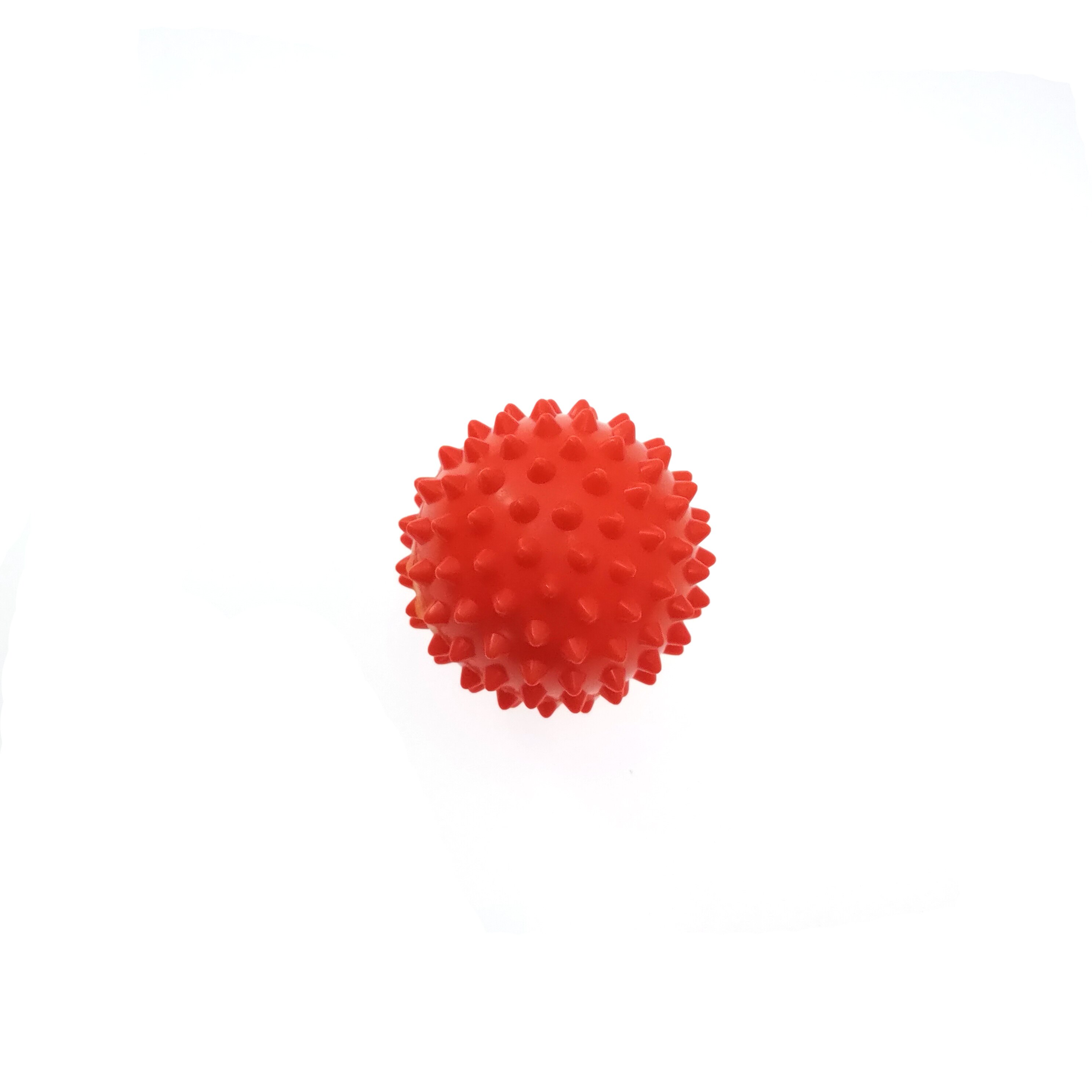 Holdbar pvc spiky massage bold udløser punkt sport fitness hånd fod smertelindring plantar fasciitis reliever pindsvin 7cm bolde: Orange