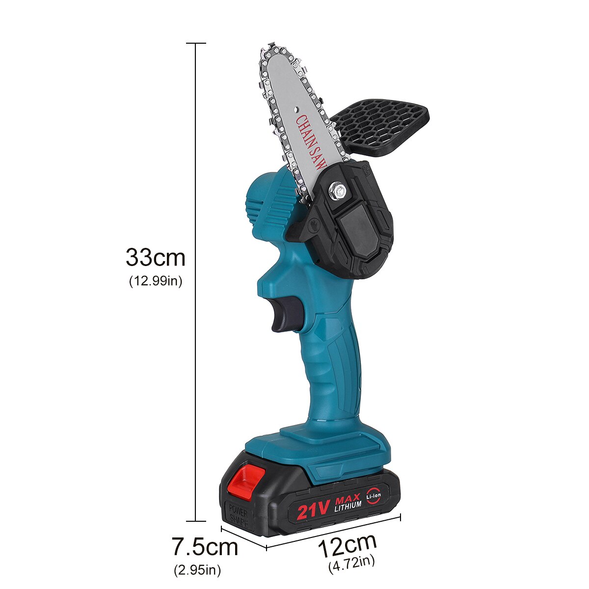 1000W 4 Inch Mini Elektrische Zaag Kettingzaag Met 2 Batterij Voor Houtbewerking Tuingereedschap Oplaadbare Elektrische Kettingzagen Hout cutter