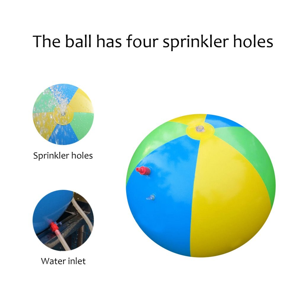 Kinder Aufblasbare Sprinkler Spielzeug Splash Und Spray Ball Mit 4 Wasser Weichen Mund Sommer Spaß Spielzeug Garten Pool Strand spielen Wasser