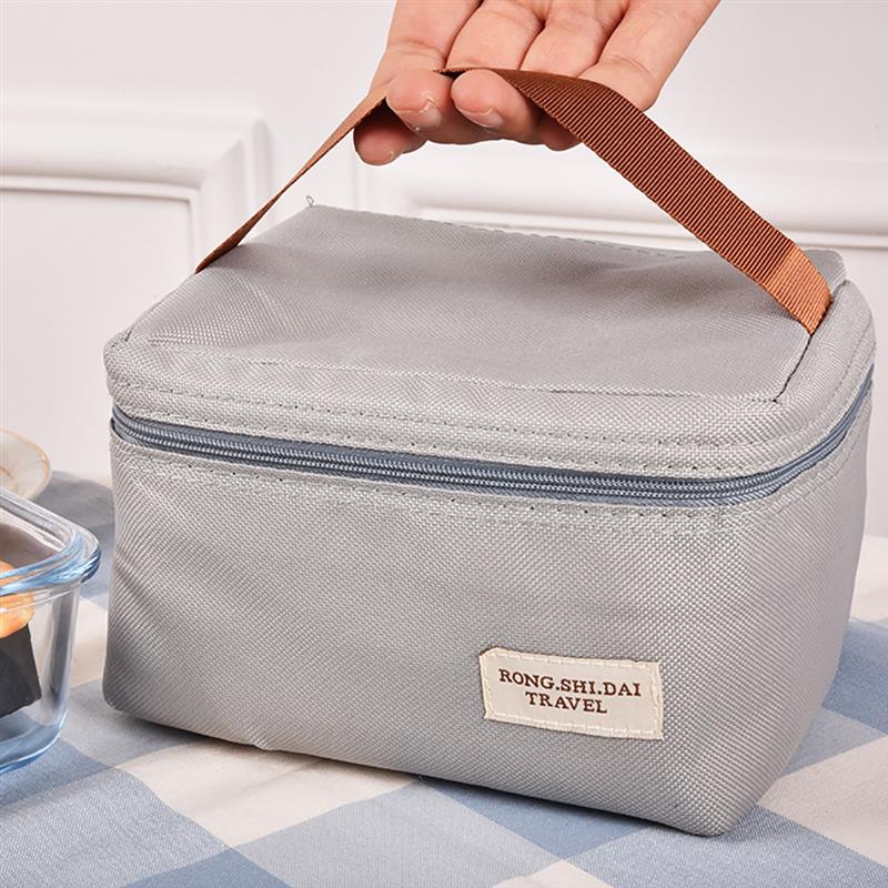 Thermal Picnic Lunch Bag For Children Kids Cute Candy Jelly Color Food Lunch Bags Handbag Girls Women Insulated Box Tote