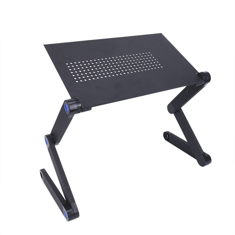 Portable Adjustable Aluminum Laptop Desk Ergonomic Table Stand With Mouse Pad