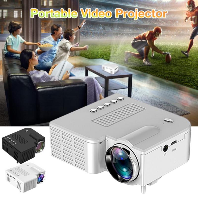 UC28C Full Hd Lcd 1080P Led Draagbare Mini Projector Home Theater Projector Usb Projectoren Video Cinema Voor Mobiele Smartphone