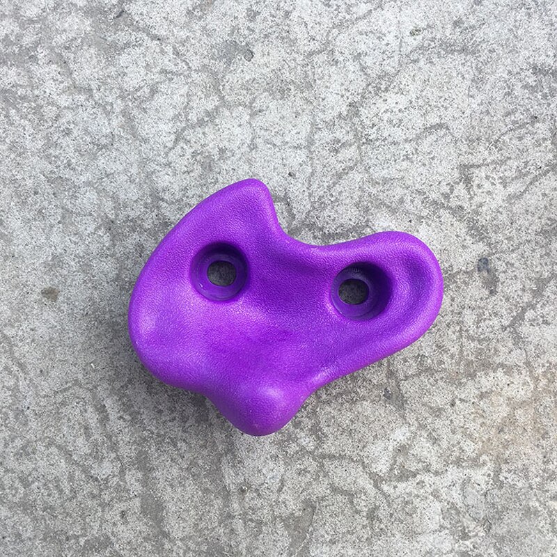 1Pcs Veiligheid Klimmen Rock Muur Stenen Kleur Voor Kinderen Klimwand Stenen Hand Voeten Houdt Grip Sport Kinderen indoor Speelgoed: Purple