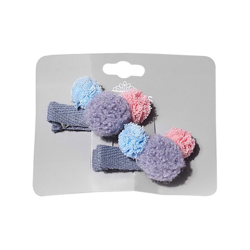 Girls Pin Cartoon Small Hair Candy Color Ball Children's Duckbill Clips Hair Pins Girl Bangs Clip Card Hair Accessories: 5