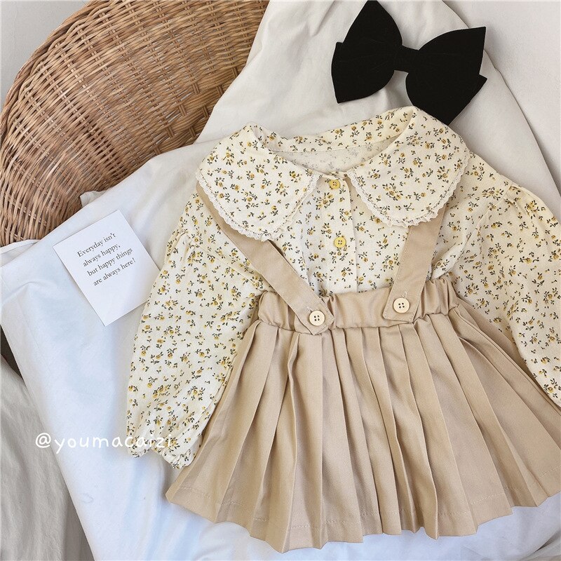 Kleine Lolita Verse Bloemen Shirt En Najaar Product Koreaanse Kinderen Kanten Kraag Top Factory Outlet