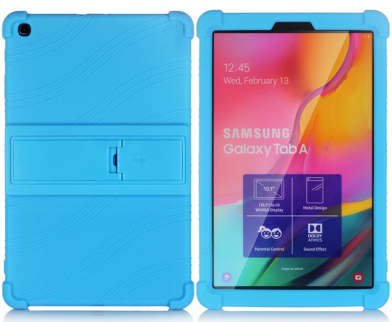 Case for Samsung Galaxy Tab A 10.1 SM-T510 SM-T515 Tablet Case Stand Cover for Samsung Galaxy Tab A 10.1 Funda Capa Case: Sky Blue