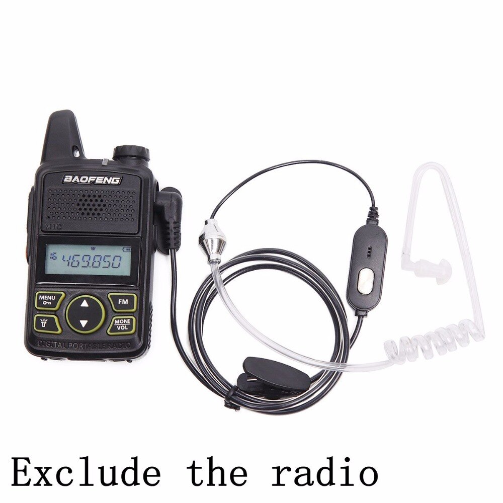 Baofeng BF-T1 PTT micro Air acoustique Tube écouteur casque pour Baofeng BF T1 BF-T8 UV-3R + UV-3R Plus talkie-walkie Mini Radio