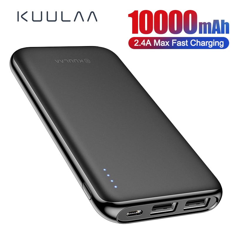 KUULAA Power Bank 10000 mAh Power Tragbare Lade Poverbank 10000 mAh USB Externe Batterie Ladegerät Für Xiaomi Mi 9 8 iPhone