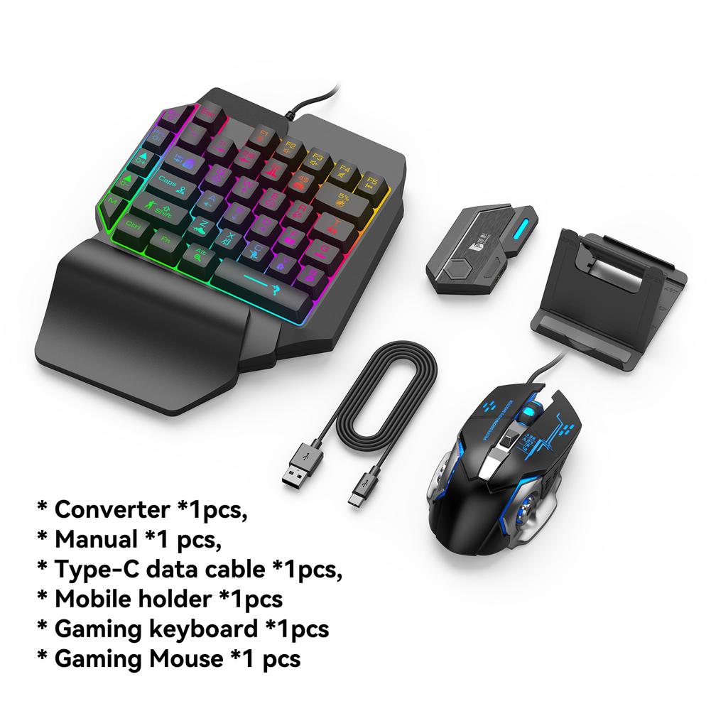 Mobile Game Converter Keyboard Mouse Set / Single Converter Bluetooth-compatible 5.0: B