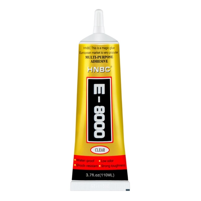 E8000 súper pegamento líquido curar tiempo 12-24 hs 15ML/55ML/110ML zuecos-Pin tapa para casa/Joyería de reparación de accesorios: 110ml