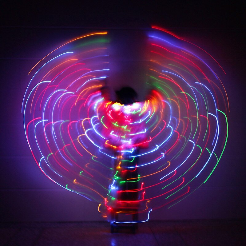 Alas de Isis con luz LED para niños, Alas de LED para danza del vientre, grados, puesta en escena egipcia, recién llegado, 360