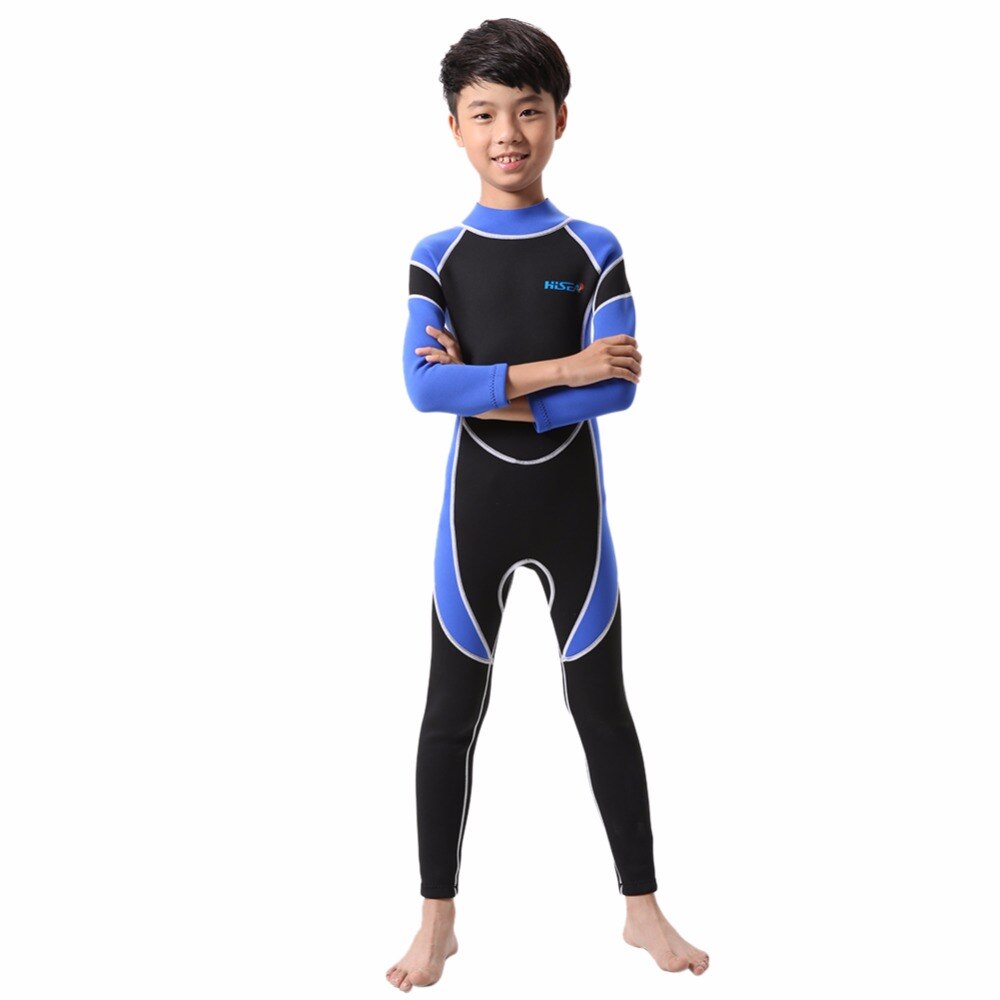 Surfing Rash Outdoor Kids Neoprene Diving Wetsuits Children One Pieces Colors Patckwork Long Sleeve Swimwear Diving Suits