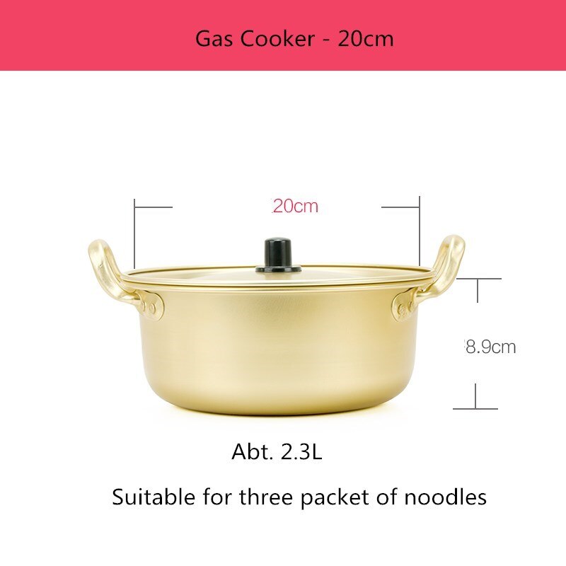 Ramen Topf Nudel Herde Aluminium Koreanische sofortig-nudeln Topf: normal 20cm