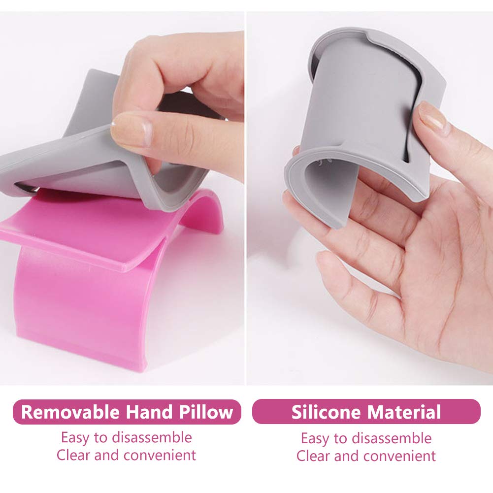 U-Vormige Siliconen Nail Tafel Hand Kussen Houder Wasbaar Draagbare Mat Pad Nail Art Salon Manicure Salon Tool Nail apparatuur
