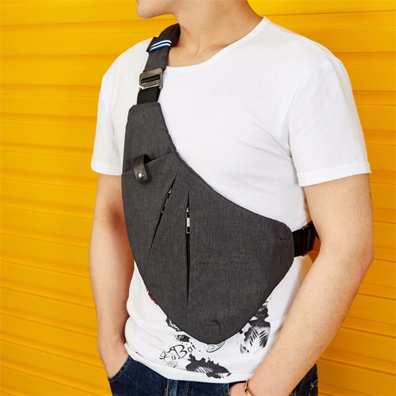 DIENQI Nylon Waterproof Waist Bag Brand Men Holster Anti Theft Shoulder Bag Sports Travel Personal Pocket Bags Casual Chest Bag