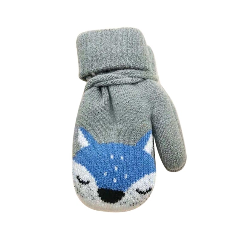 2Layer Cartoon Kinderen Gebreide Handschoenen Plus Fluwelen Jongen Meisjes Ski Handschoenen Winter Warm Dikker Kinderen Wanten Peuter Handschoenen voor 3-6Y: 8