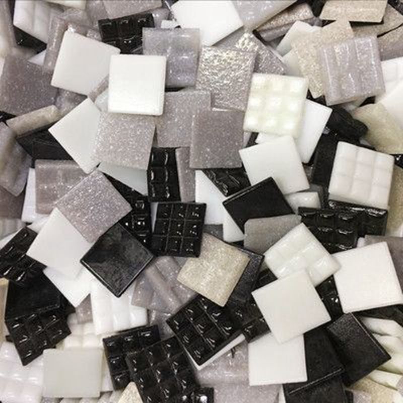 30Pcs 60Pcs Mosaic Inlay Tiles DIY Wall Handmade Glass Mica Piece Regular Collage Material Craft 2cm ZXY9831: 60Pcs Color 9