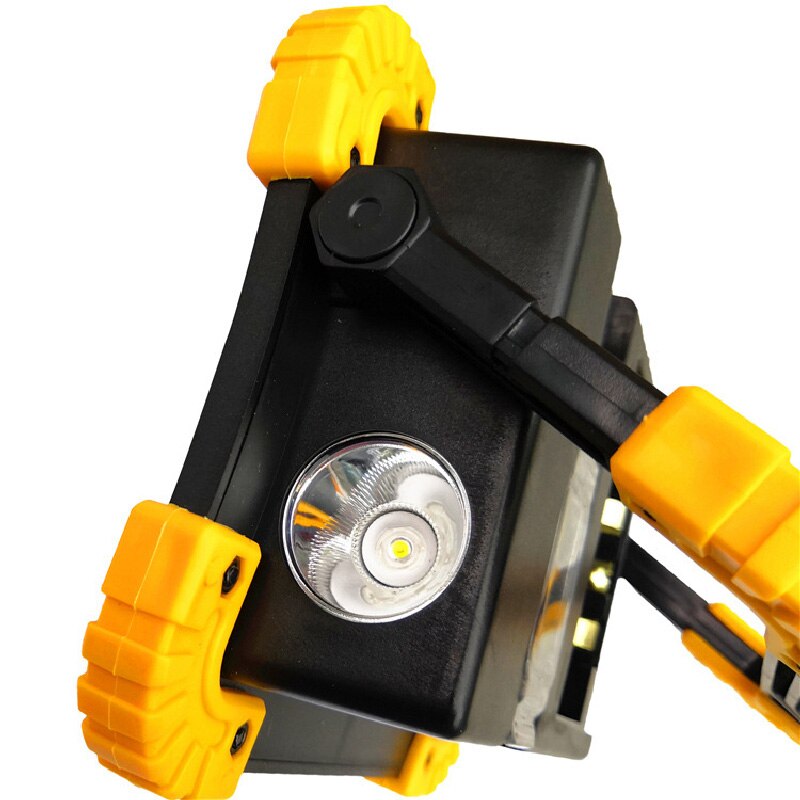 Cob laddning strålkastare bärbar nödljus 20w fält camping nödbelysning usb mobil ström