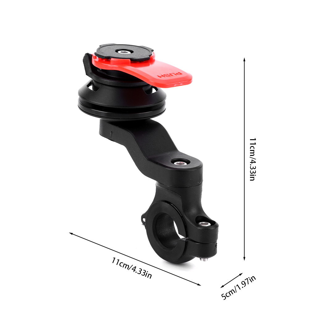 Motorfiets telefoonhouder standaard fiets met schokdemper telefoon fietshouder 360 ° Draaibare navigatiebeveiligingsbeugel