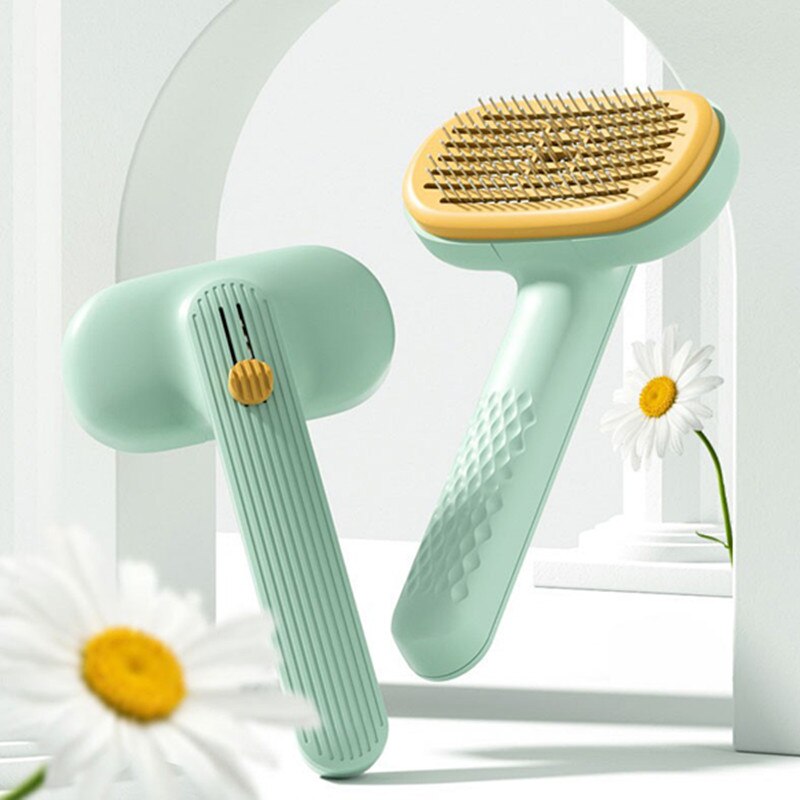 Zelfreinigende Borstel Voor Hond En Kat Verwijdert Haar Massages Huisdier Haaruitval Kam Pet Grooming Borstels Speciale Naald Kam