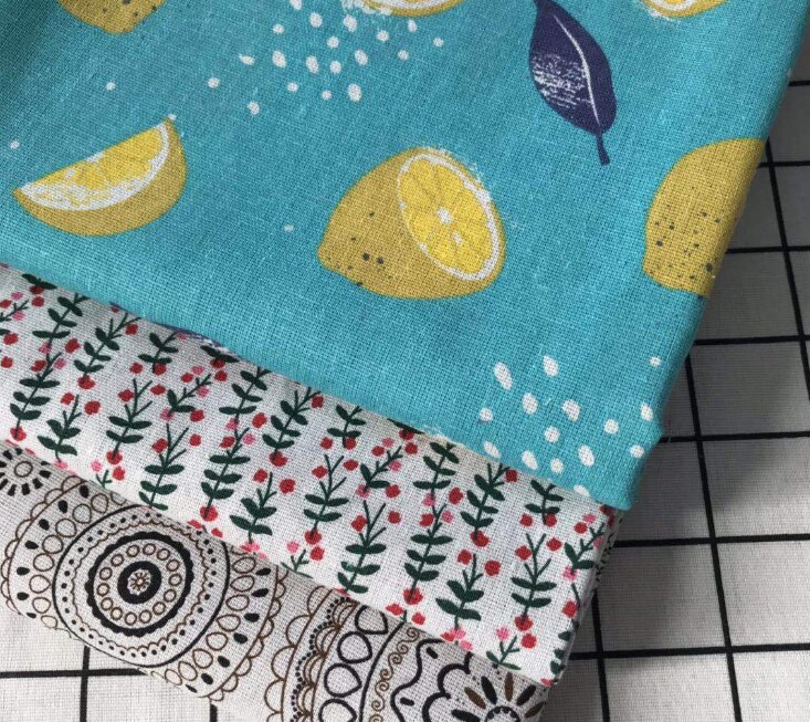 150 * 100 cm cotton and linen cloth curtain cloth ins wind hang cloth sofa background grid antependium floral fabric