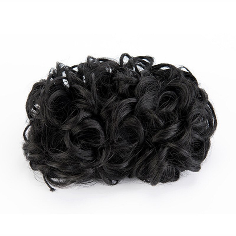 Flequillo de pelo de onda profunda para mujer, negro, marrón, accesorios para el cabello Vintage, estudio de fotografía: 1