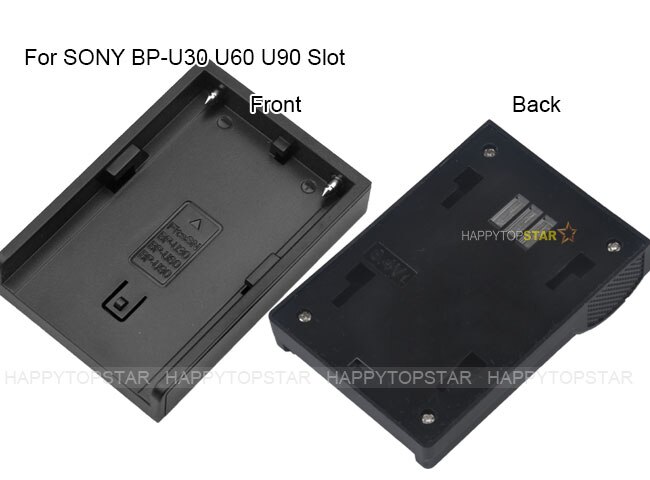 Slot Plate Adapter For Dual Digital LCD Fast Quick Charger for SONY BP-U30 U60 U90 U95 X260 EX280 FS7 PMW-200 EX160 EX3 EX1R