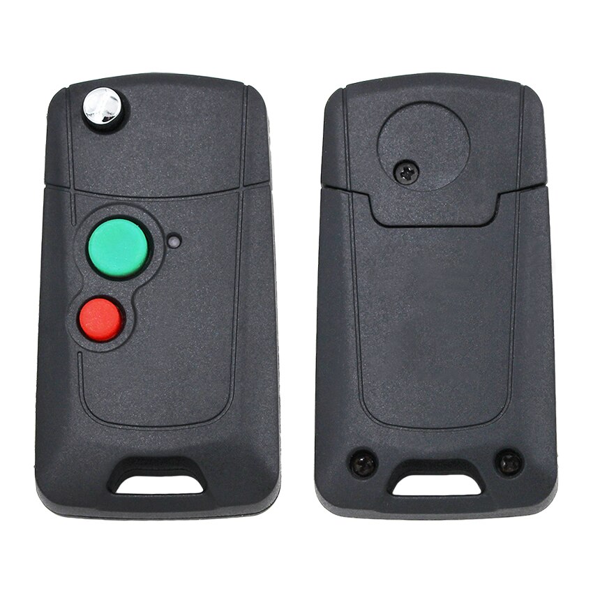 Folding Flip 2 Knop Afstandsbediening Sleutel Shell Case Fob Voor Proton Wira 415 416 Persona Met Ongesneden Linker Blade