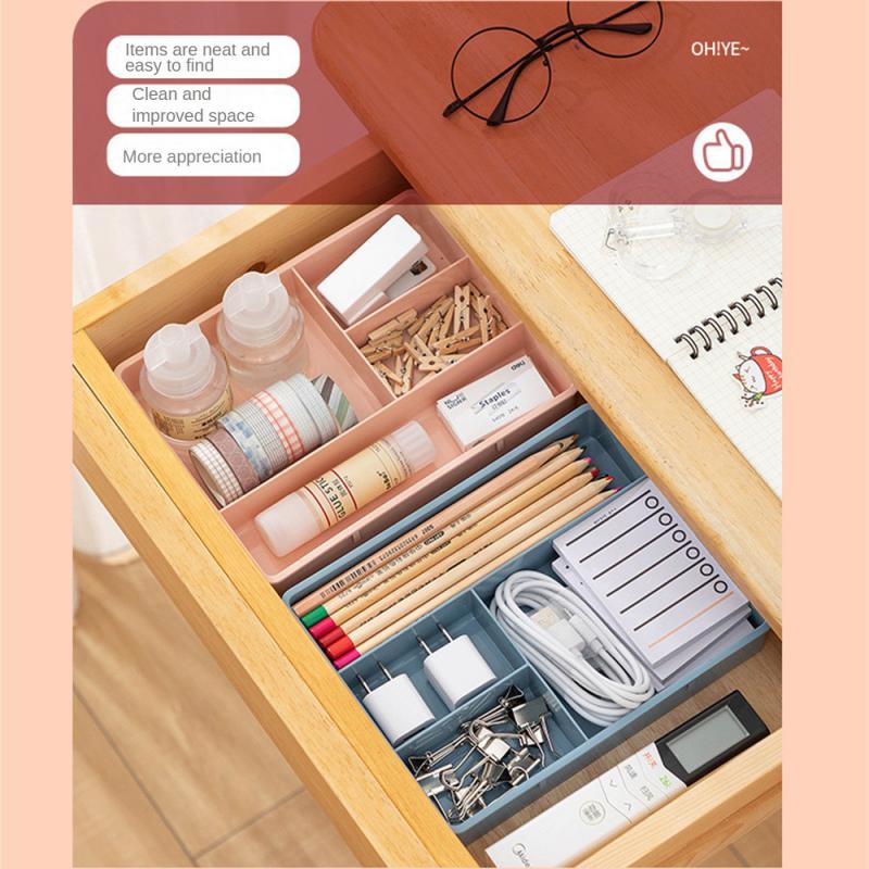 Bureau Lade Organizer Bureau Diversen Briefpapier Opbergdoos Bak Cosmetica Make-Up Organizer Home Office Lade Divider Container
