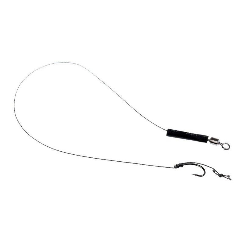 18Pcs 12lb Fishing Hair Rigs Assorted Hand Tied Carp Fishing Barbless Hooks