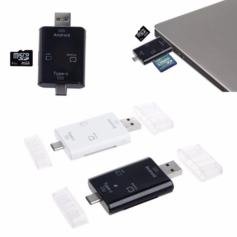 5in1 Typ C OTG USB 3.0 Kartenleser Mikro SD Adapter Für Computer Stecker TF Karte SD Speicher Karte Leser Laptop zubehör