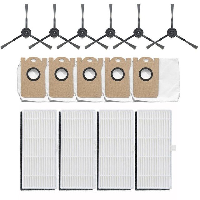 12/15 pièces Kit de lingette filtrante pour proscénic M7 Pro Robot aspirateur maison fournitures de jardin serpillière chiffons filtres sacs à poussière remplacement: D 15pcs